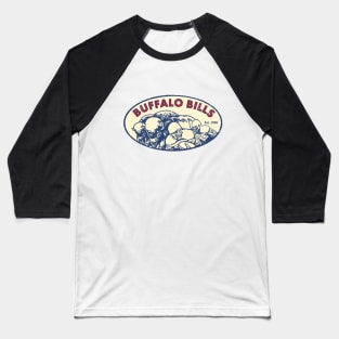 Vintage Buffalo Bills 1 by Buck Tee Originals Baseball T-Shirt